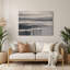 Art mural horizontal gris rayé-1126464665