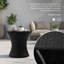 Hourglass Rattan Accent Table with Open Top Design