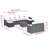 Vidaxl Garden Sofa Set Black, Cream White