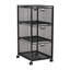 Chariot polyvalent avec tiroirs, organisateur de bureau roulant et armoire de rangement Mind Mesh, noir