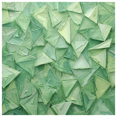 Housses de couette géométriques à triangles verts