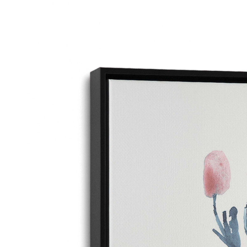 Reproduction d'art «Dicat Botanical» par Dogwood, L 24 po x H 32 po, Toile avec cadre, Noir