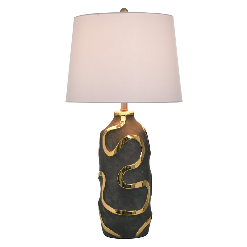 Ceramic Table Lamp - White Shade