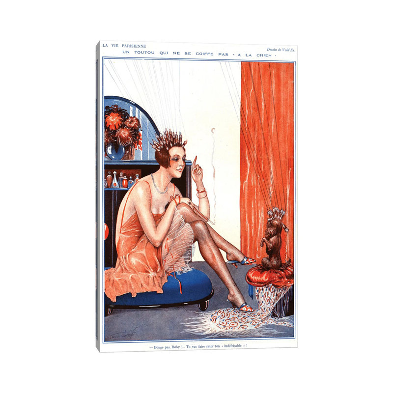 1920s La Vie Parisienne Magazine Plate by The Advertising Archives - Gallery-Wrapped Canvas Giclée on Canvas, Wrapped Canvas