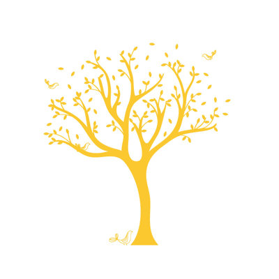 Décalcomanie murale arbre tweet