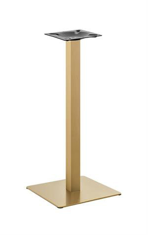 Bases de table 20 po x 20 po en acier inoxydable à hauteur de bar pour l'intérieur, 42 lb, Doré