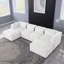 Canapé modulaire en tissu chenille BEIGE