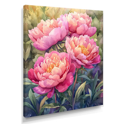 Pivoines dans le potager III - impressions murales florales