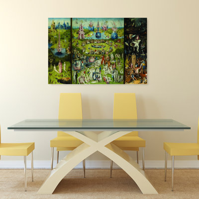 «The Garden of Earthly Delights» 1504, reproduction d'art classique de la faune surréelle