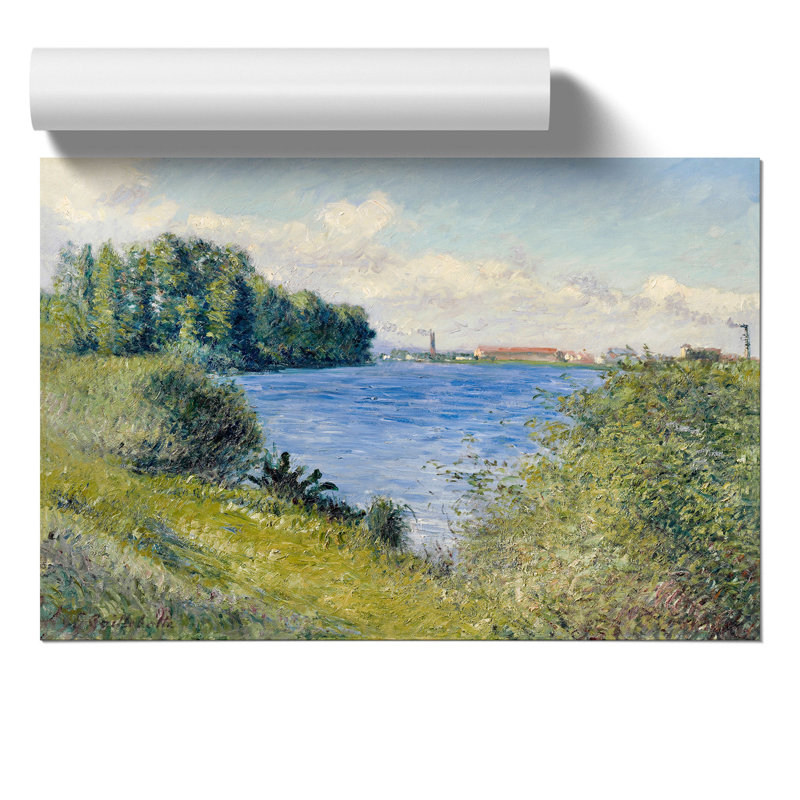 The Seine At Argenteuil by Gustave Caillebotte - No Frame Painting, 21cm H x 30cm W x 0.1cm D
