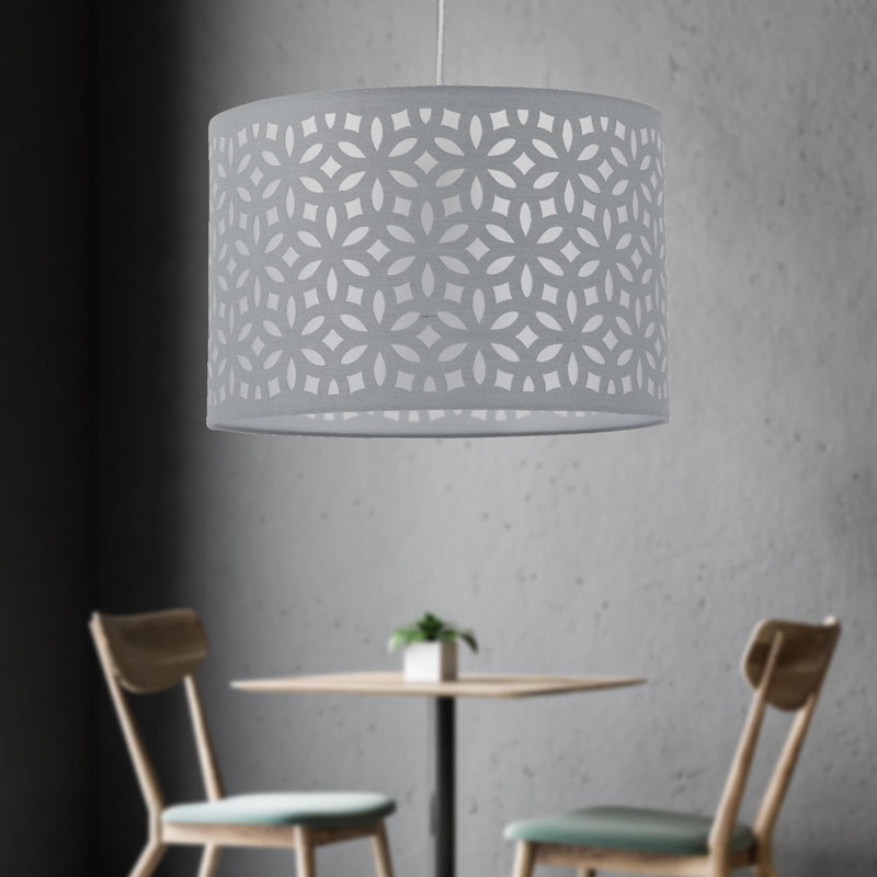 20 cm H Drum Cotton Pendant Shade ( Uno )