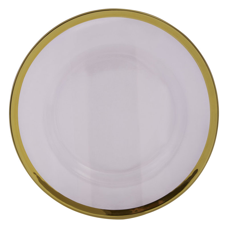 27Cm Dinner Plate With Gold Rim