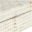 Armadi Mother of Pearl Shell Handmade Mosaic Dot Storage Geometric Decorative Cream Box with Accents Set