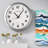 Soltis 16" Stainless Steel Atomic Wall Clock-1907901177