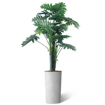 Plantes artificielles artificielles en pot Philodendron artificiel d'intérieur et d'extérieur