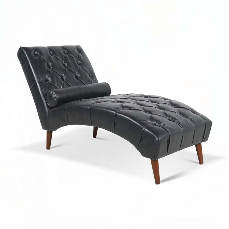 Chaise longue en polyuréthane d'intérieur, Noir