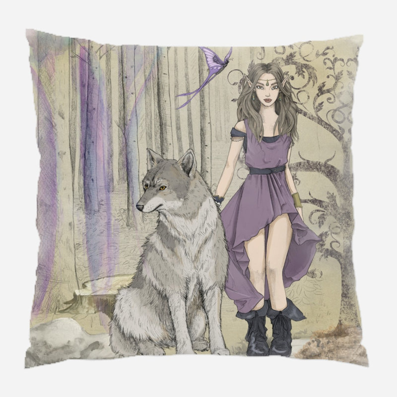 Coussin fantaisie Yardley, Microsuède, Intérieur