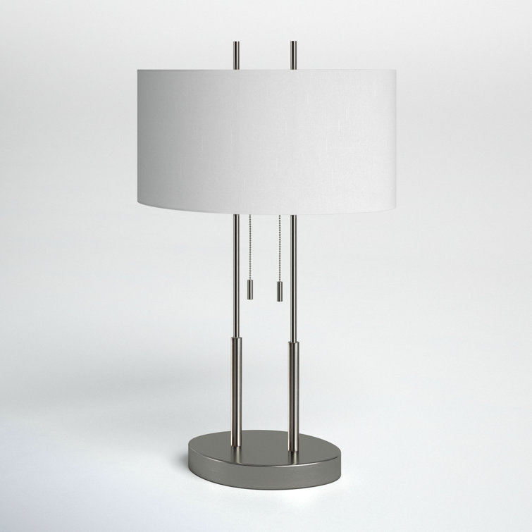 Jacinda 29.5 Silver Table Lamp Set