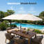 Parasol de marché 15 pi avec base-1433896621