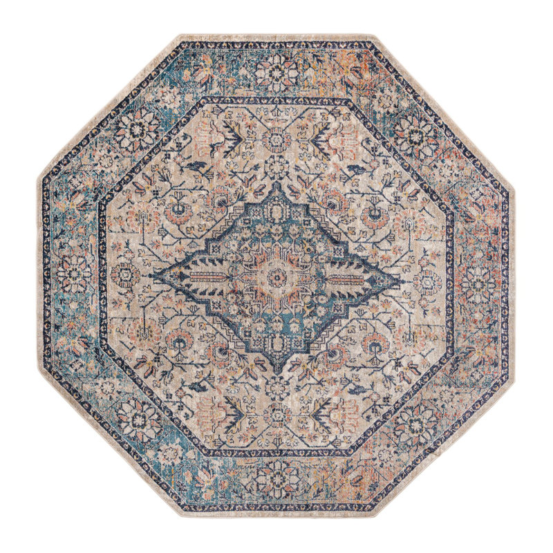 Gause Oriental Indoor Rug, Octagon 7'10" x 7'10"