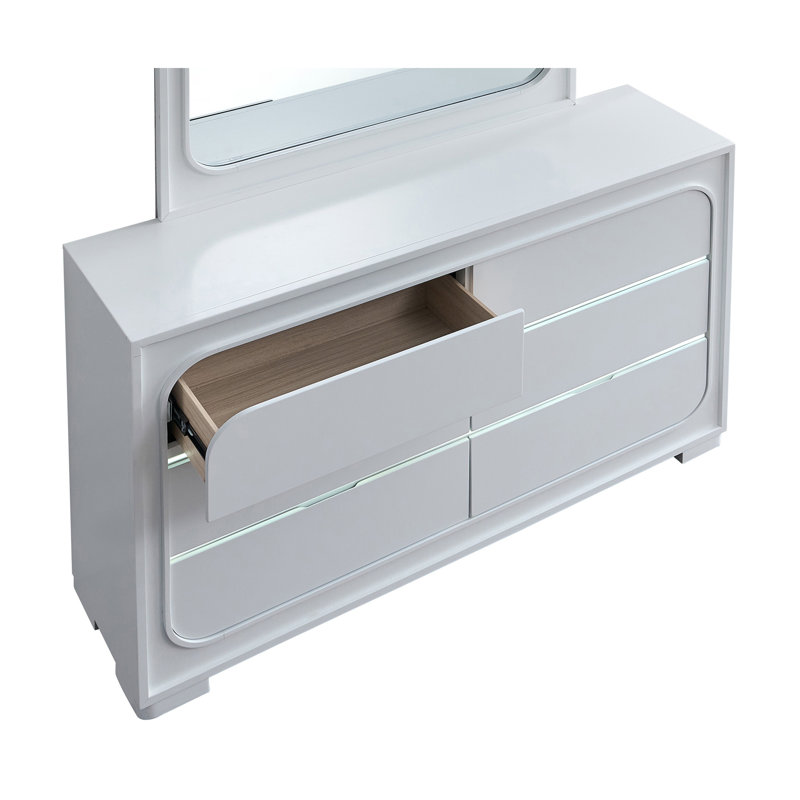 Milan G08590-D DRESSER(Without Mirror) , White