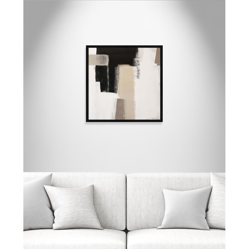 Earth Scapes I-A Print by Casa Fine Arts, Black Slim Framed, 23.5" H x 23.5" W x 1.25" D