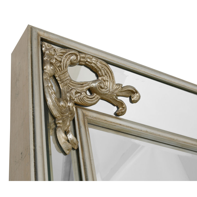 Monte Carlo Silver Leaf Rectangular Wood Mirror