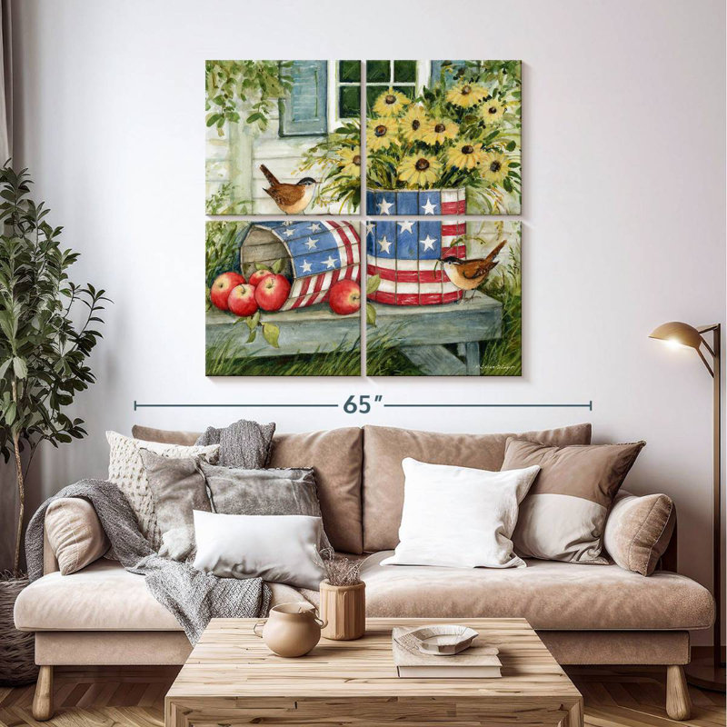 Lelar Old Glory II, 45" H x 45" W