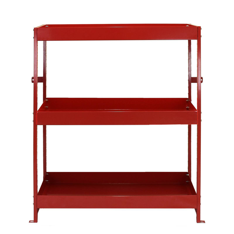 Castlewood 115cm W Steel Shelving Unit, Red