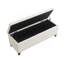 Banc de rangement en lin capitonné-125040187