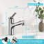 Robinet pour salle de bain à poignée simple avec douchette extractible-61710149