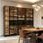 110.24" Italian Minimalist Luxury Sideboard & Wine Cabinet Combo With Built-In LED Lights, 4-Piece Set