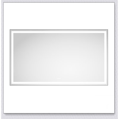 84 x 48 Inch LED Bathroom Mirror with Front and Backlight, Wall Mounted Vanity Mirror with Aluminum Frame, Anti-Fog, Memory, 3 Colors, Stepless Dimmable