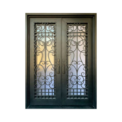Lavalier Double Iron Front Entry Doors