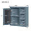 Armoire de rangement murale avec miroir et 3 tablettes ouvertes-200763133