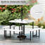 Ensemble de table de pique-nique pour 4-8 personnes avec trou de parasol-537060137