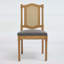 Chaise en bois à dossier en rotin avec mousse à haute résilience et ressorts en S, parfaite pour un décor de style rustique et naturel, ensemble de 2-134683740