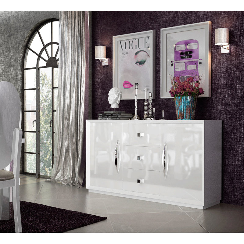 Risma White Modern Storage Cabinet