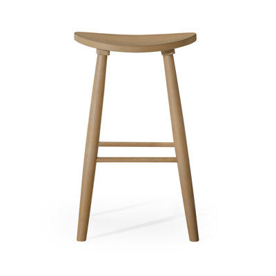 Maven Lane Luna Backless Wooden Kitchen Stool