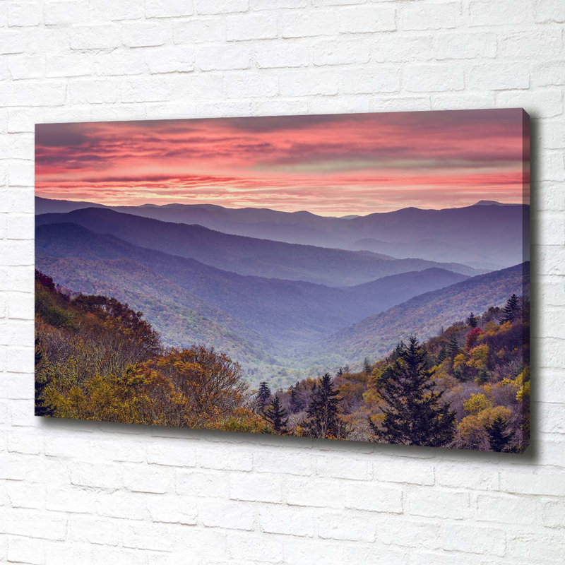 Sunset Mountains - Wrapped Canvas Print
