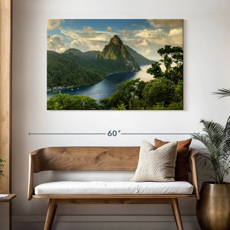 Kavia Saint Lucia Piton View, H 32 po x l 48 po