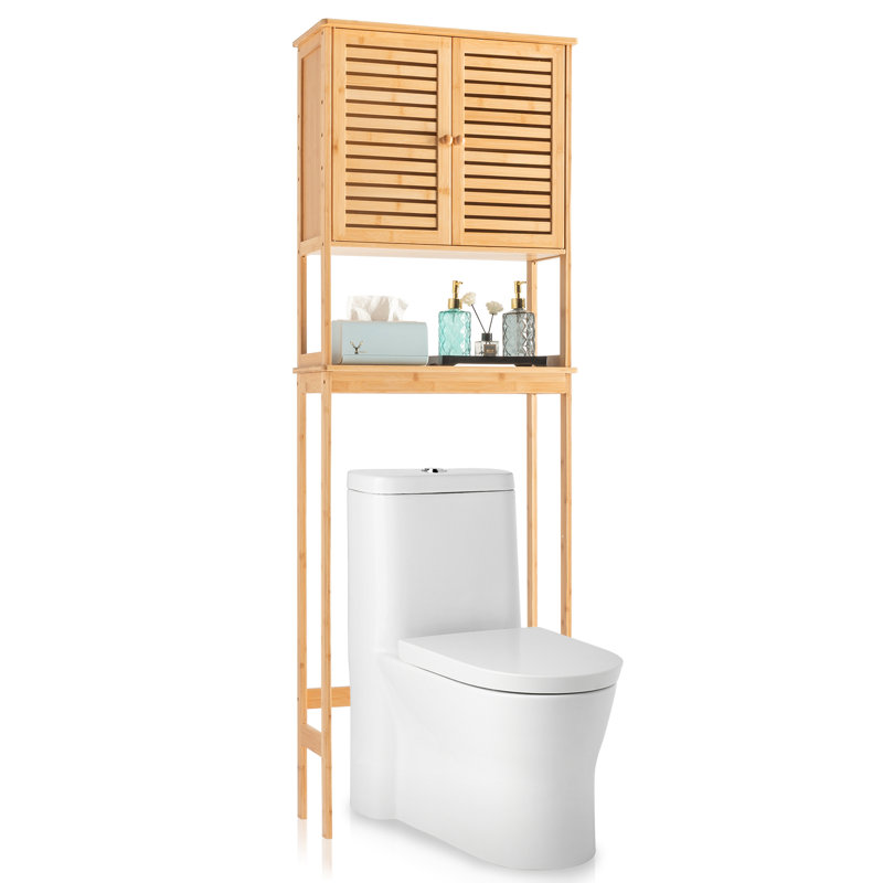 Catrease Freestanding Over The Toilet Storage, Burly Wood