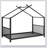 Metal House Platform Bed-357066719