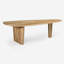 Bureau rectangulaire en bois massif Burlywood-82993506