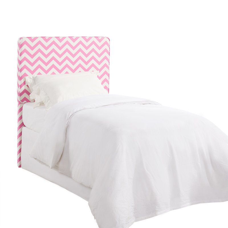 Tête de lit tapissier Chon, Rose, Double/Grand