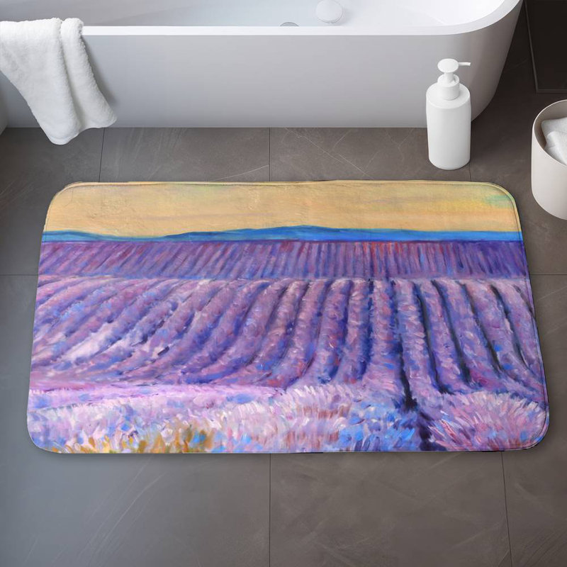 Edalene Microfiber Non-Slip Bath Mat