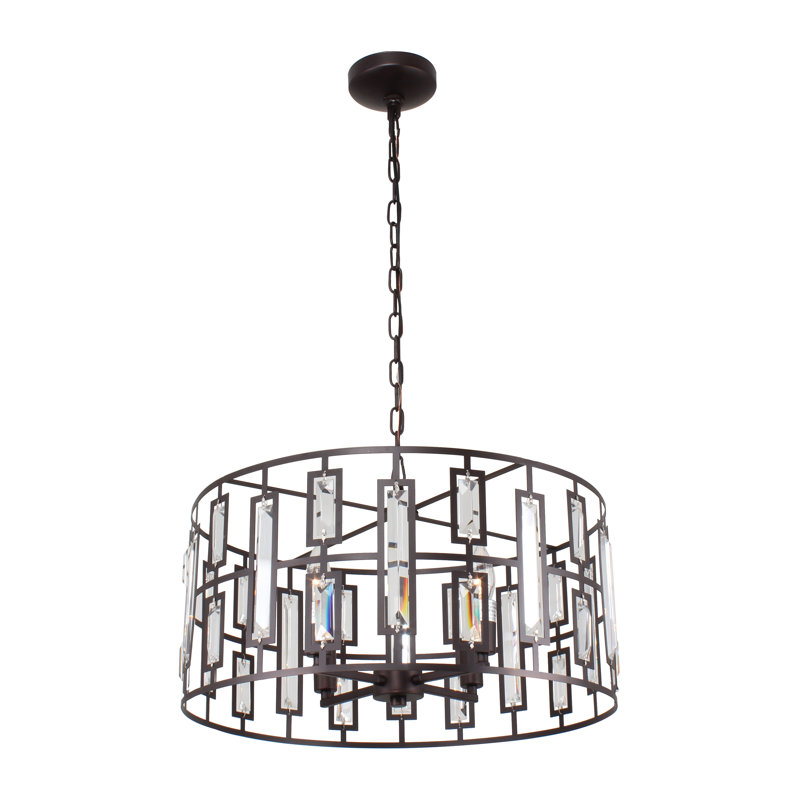 Lustre tambour 4 lumières Vanhoose