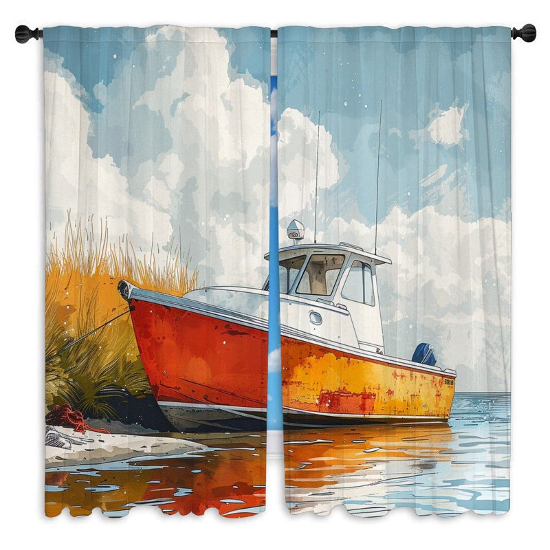 Mahki Room Darkening Curtain Pair, 20" W x 52" L