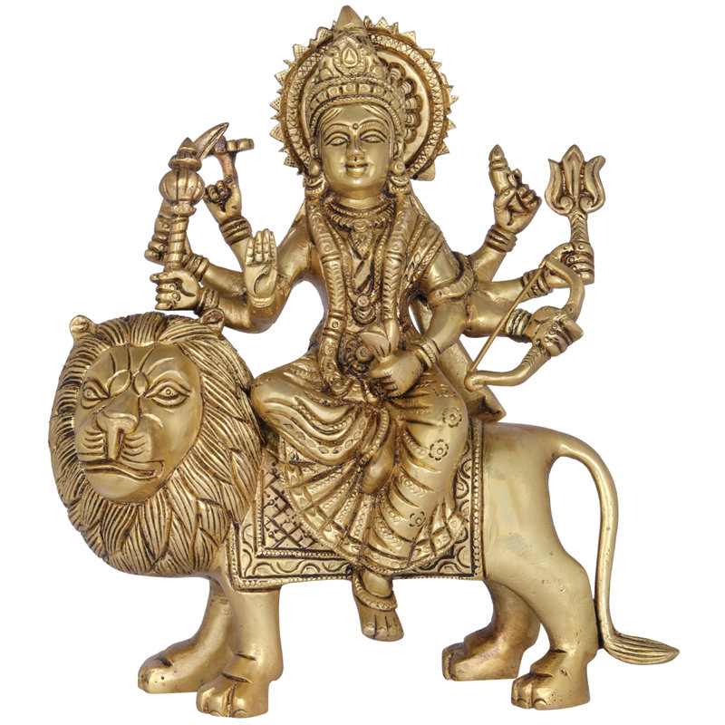 Figurine Ashtabhuja-Dhari Déesse en laiton