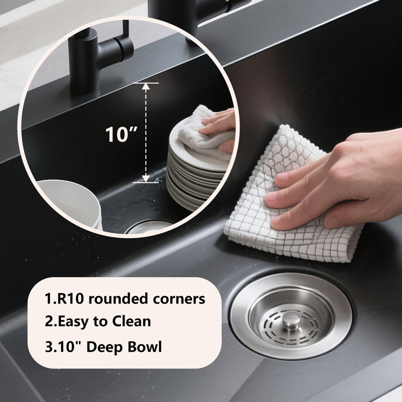 27" L x 19" W Drop-In Single Bowl 20 Gauge Stainless Steel Kitchen Sink with Drain Kit